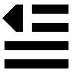 Outdent SVG Icon